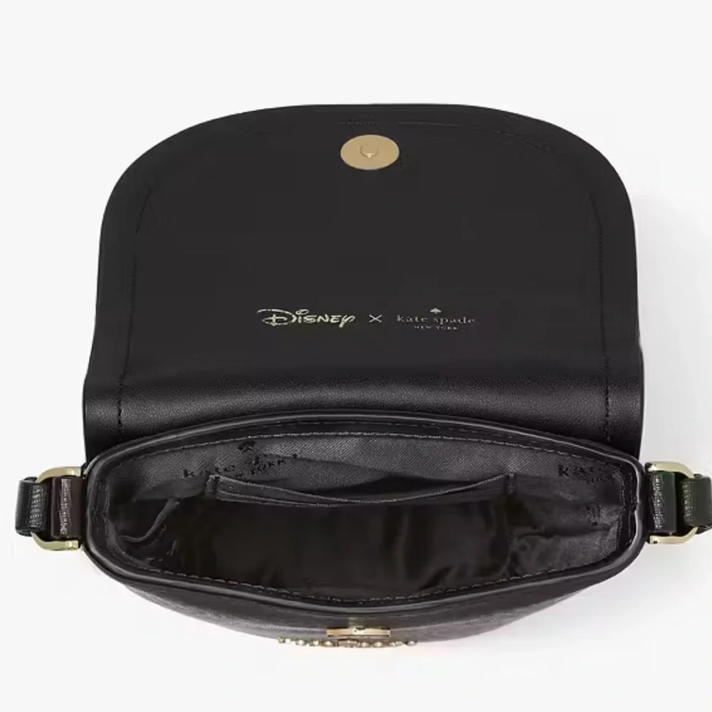 disney x kate spade new york minnie mouse crossbody black red bow - Picture 2 of 5